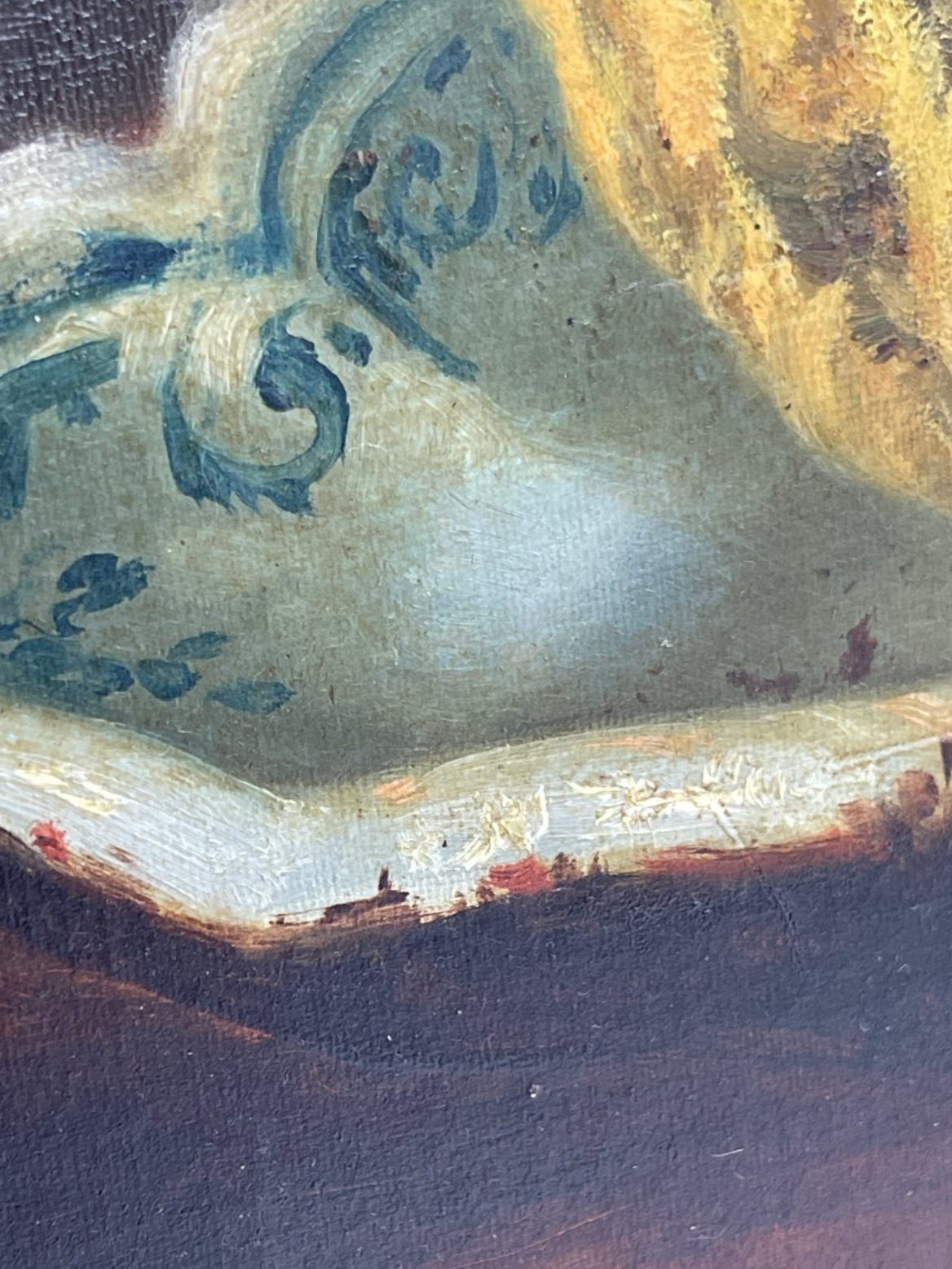 Nature morte melon et pichet à l'étoile - Ed. Guérin 1873 Huile/toile