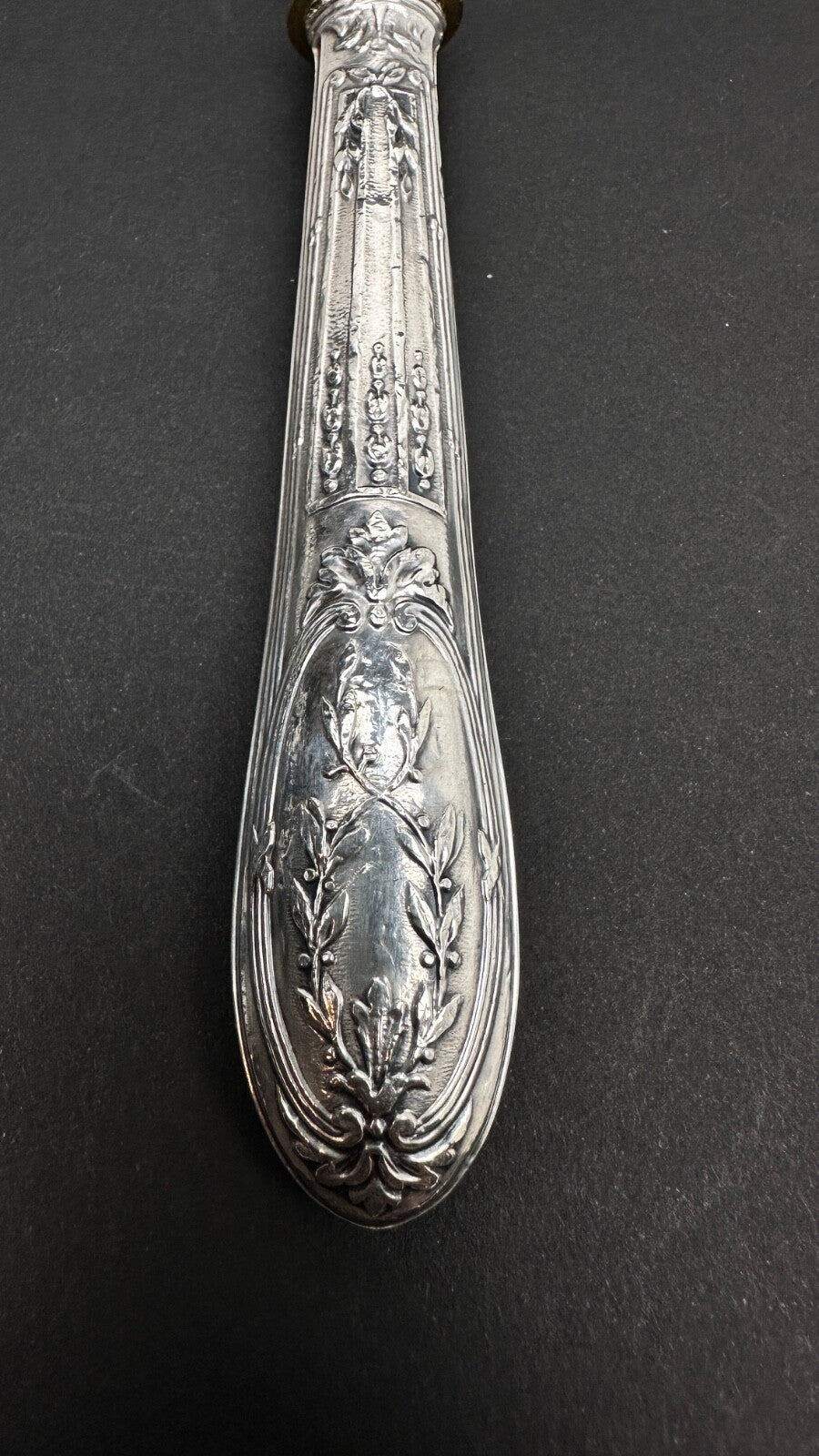 Couteau à Gâteaux, à Glace Et Pelle à Fruits En Argent, Couverts à Dessert
