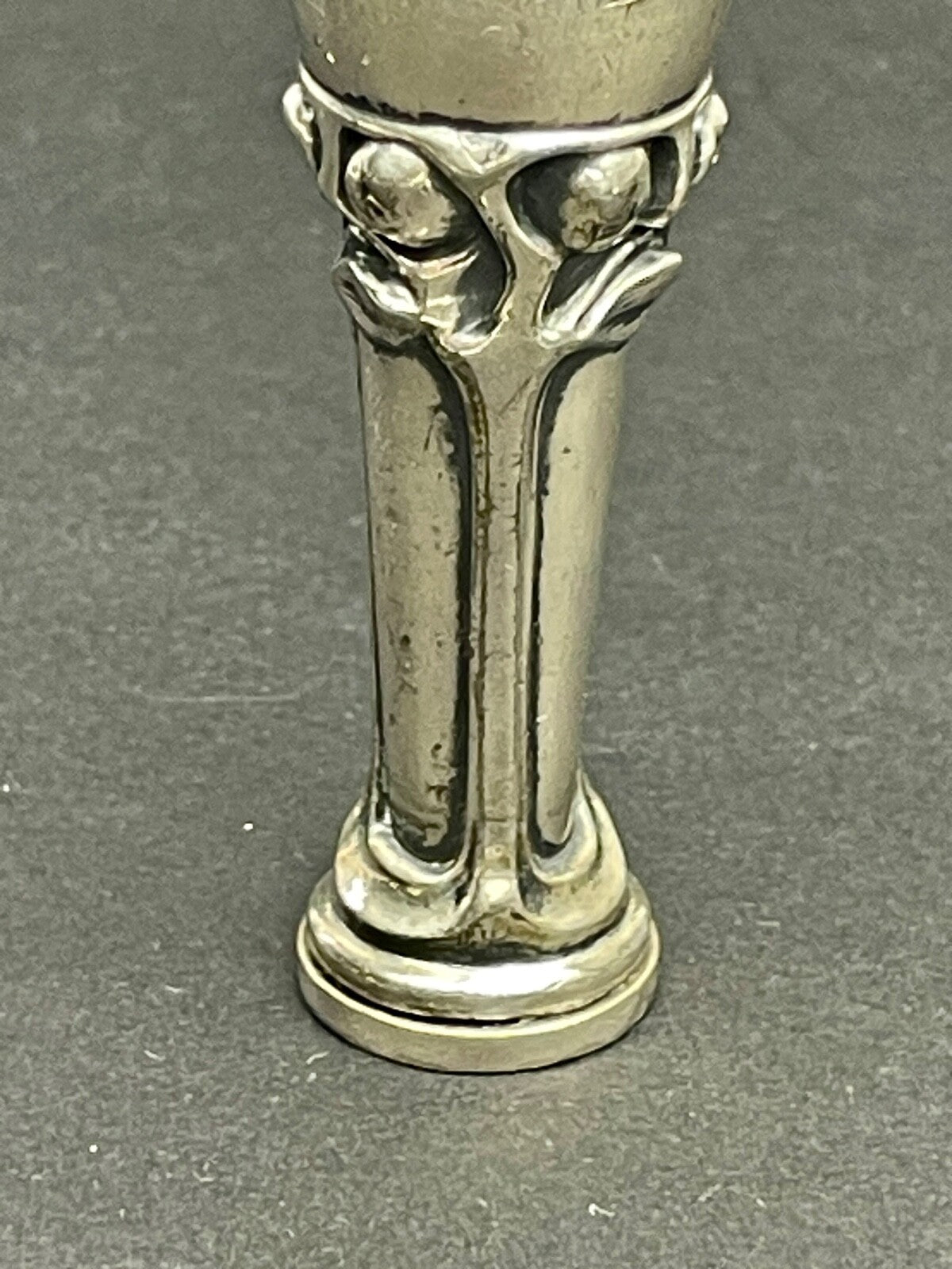 Sceau En Bronze Argenté Art Nouveau