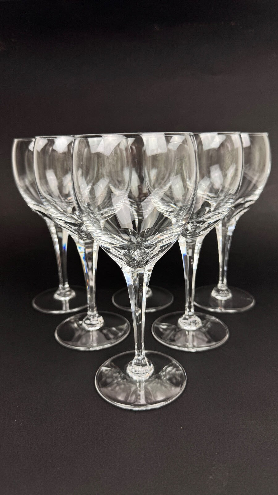 Lalique suite de 6 verres à eau modèle Tuileries
