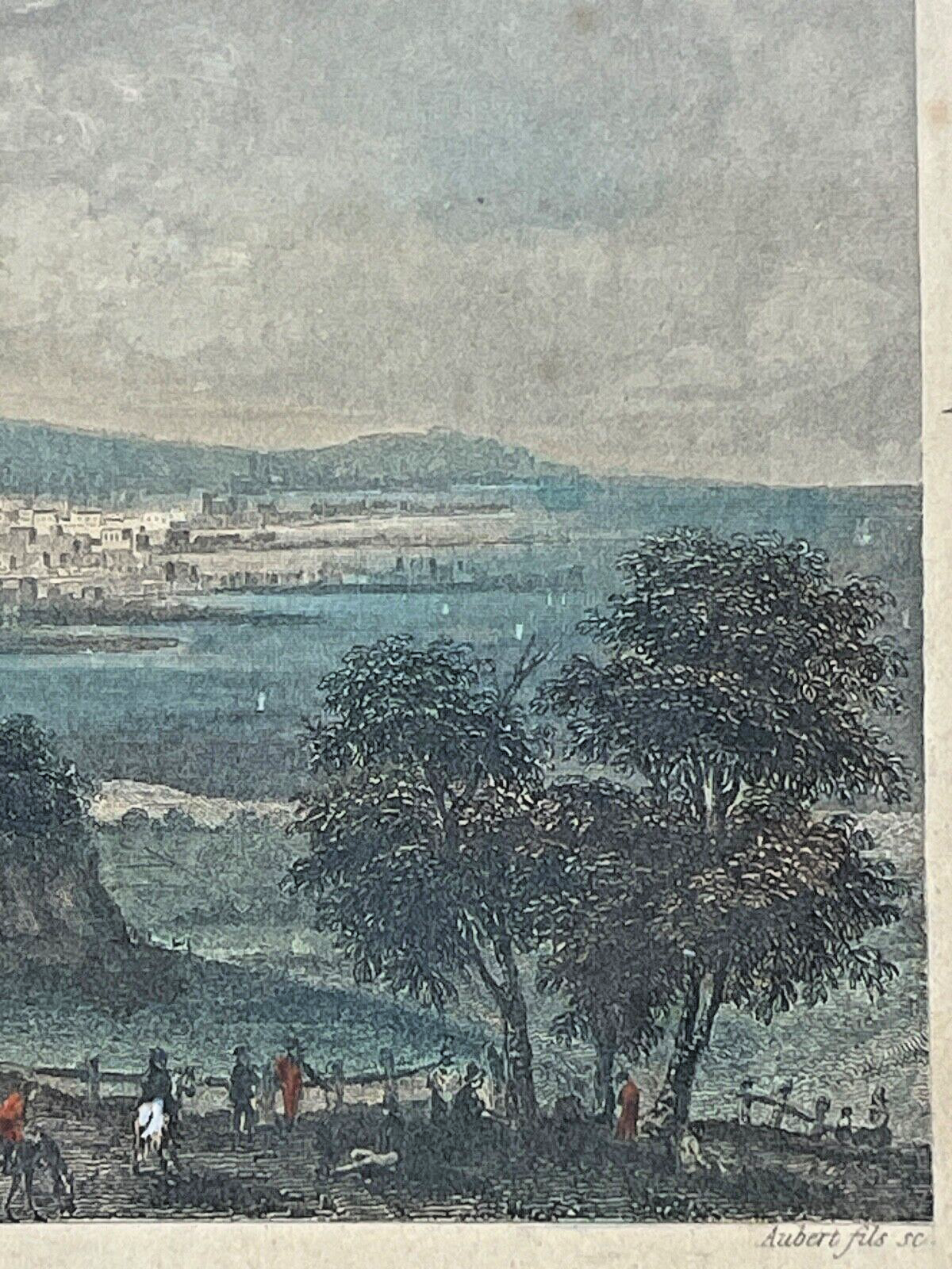 Gravure Du Port De Cherbourg Par Skelton Fils Et Aubert Fils