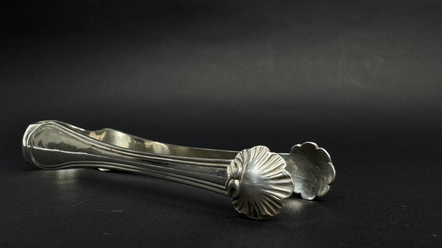 CHRISTOFLE ANCIENNE PINCE A SUCRE METAL ARGENTE art deco sugar tongs