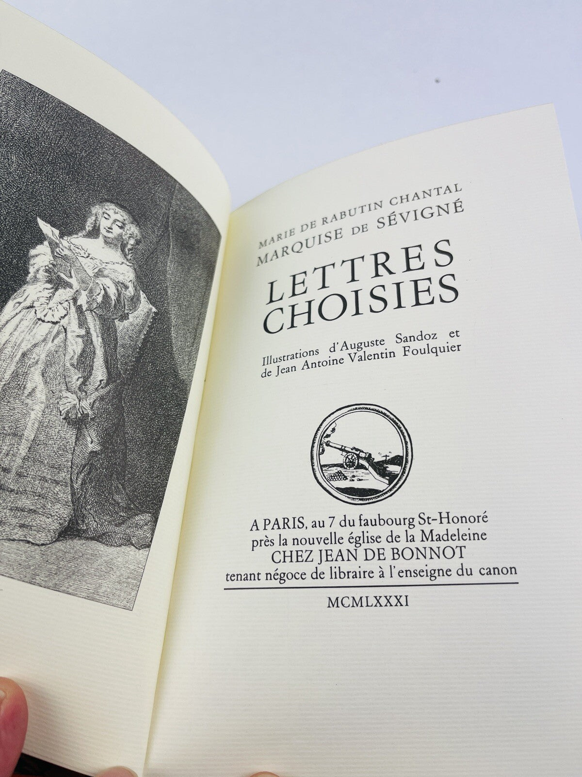 Editions Jean De Bonnot , Marquise de Sévigné, Lettres choisies