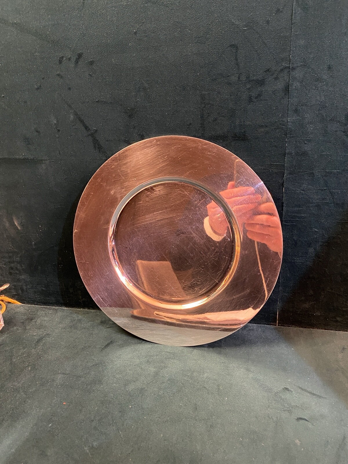 CHRISTOFLE - assiette de présentation en métal argenté modèle Ø 28,5 cm 