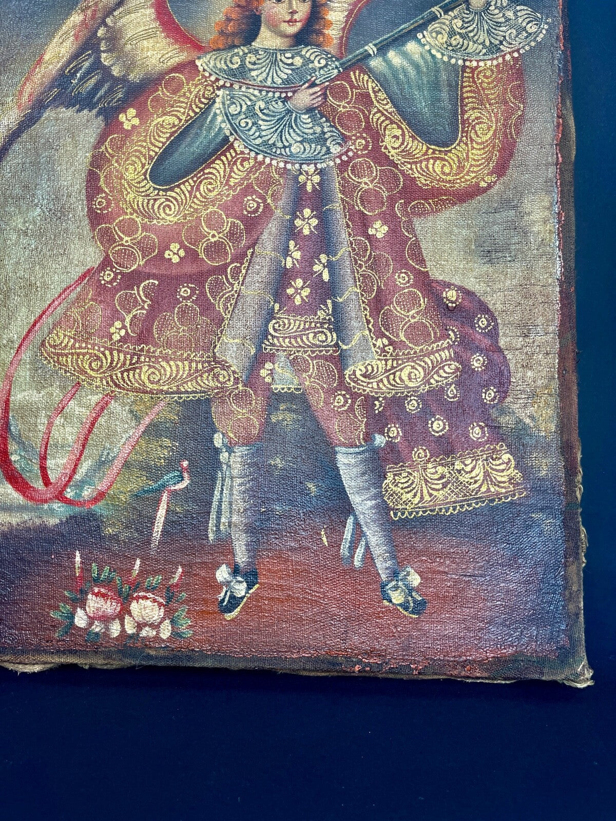 Ecole De Cusco, Mexique, Ange Arquebusier n°2