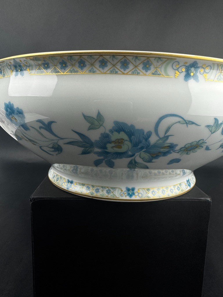 Saladier Haviland Limoges modèle Nankin décor bleu et or