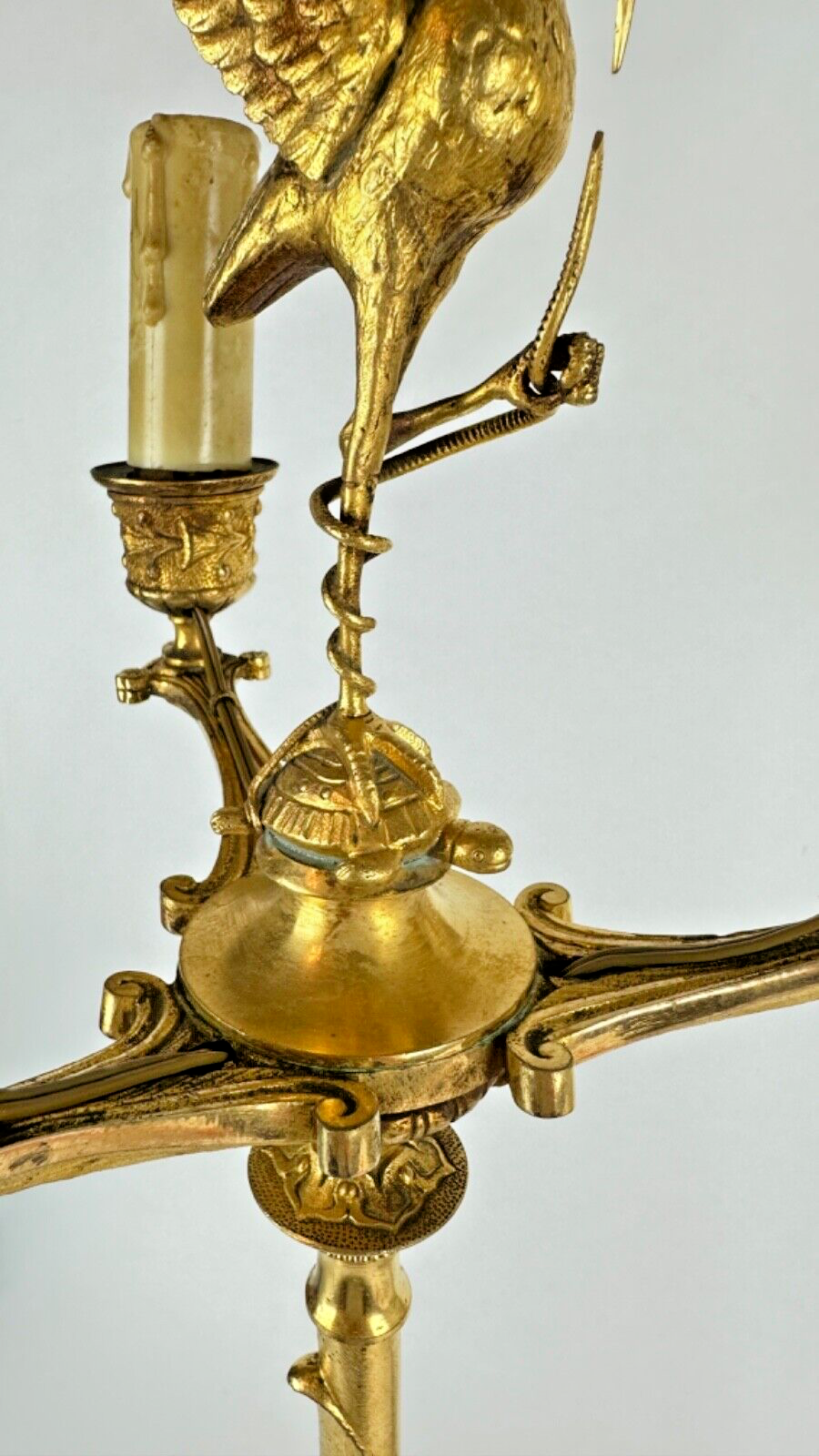 Louis Ferdinand Barbadienne (attribué à) - Paire de candélabres à la cigogne
