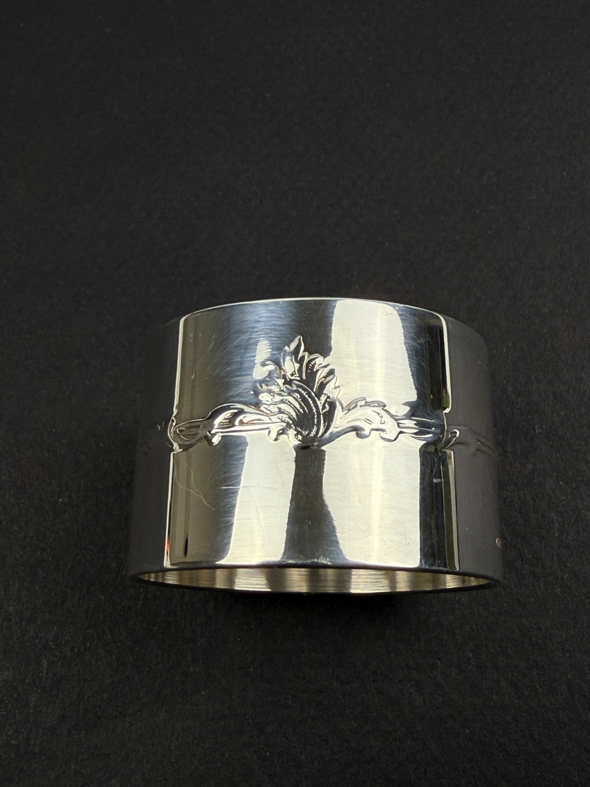 CHRISTOFLE - Rond de serviette en métal argenté - Modèle Marly