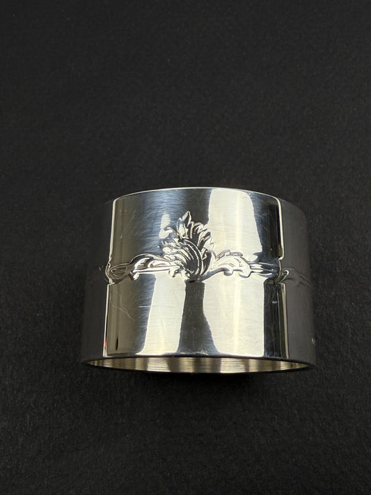 CHRISTOFLE - Rond de serviette en métal argenté - Modèle Marly