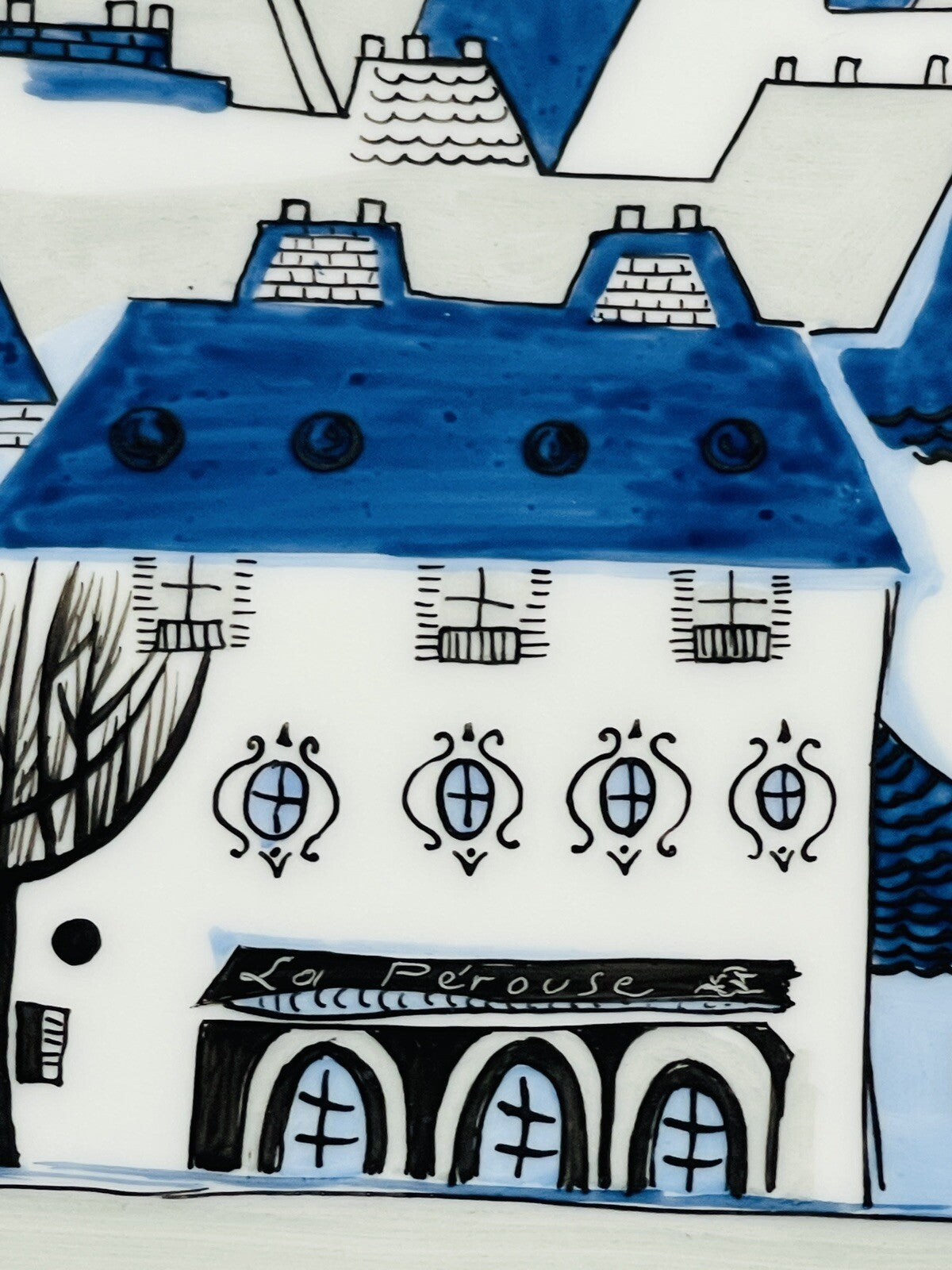 Assiette en porcelaine d'après Catherine de Boysson pour Primavera n°2