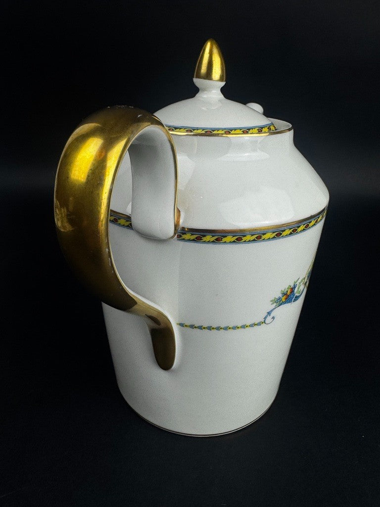 Service à thé en porcelaine Bernardaud Limoges décor Corne d’abondance