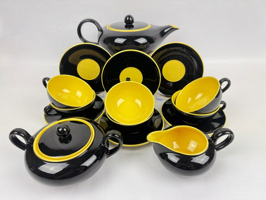 Service à thé Villeroy & Boch - Mettlach / France-Sarre vers 1950, "Biarritz"