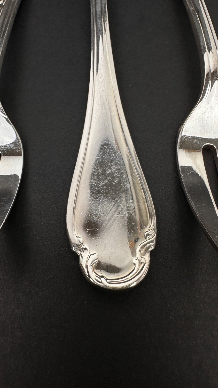 Service à Gâteaux dans un coffret, Alfénide Christofle Modèle Pompadour