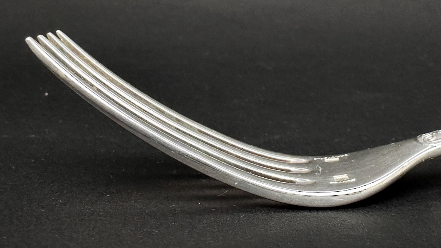 Christofle, Modèle Malmaison, Suite De 12 Fourchettes à Entremets