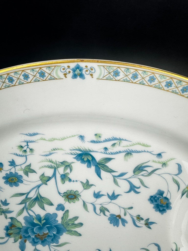 Grand plat à viande Haviland Limoges Nankin décor bleu et or