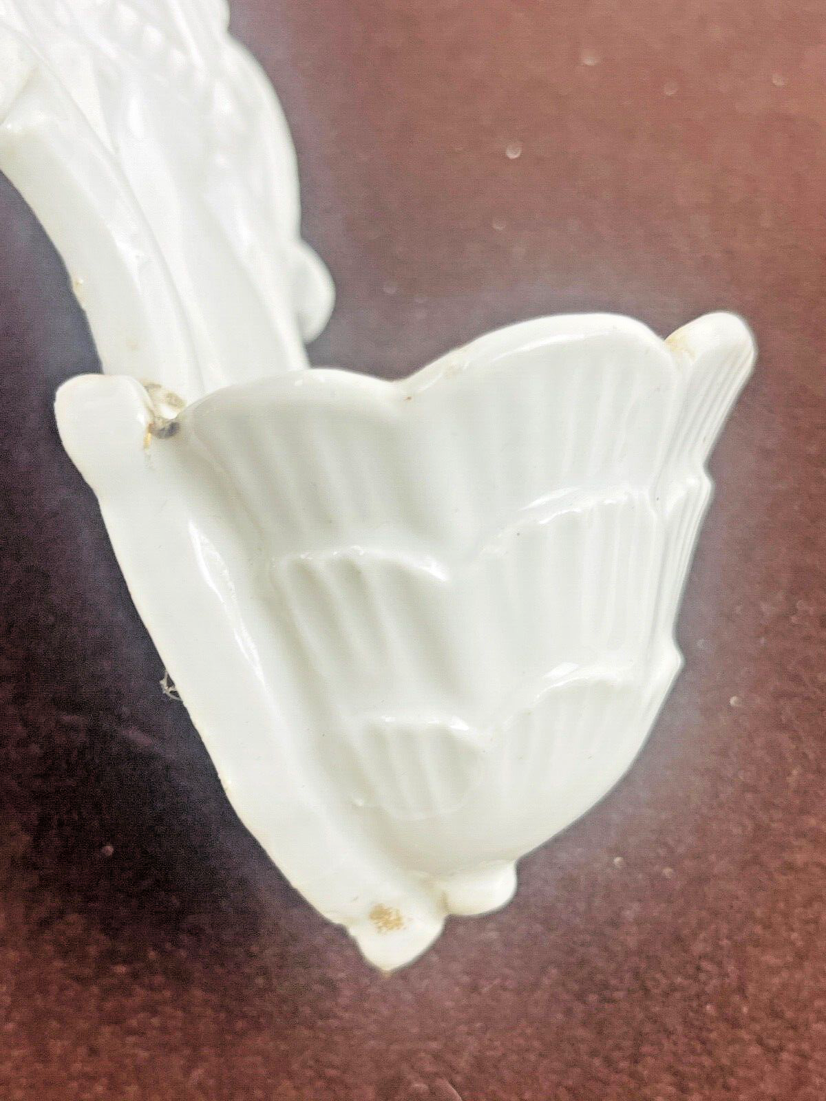 Bénitier de chevet 19ème en porcelaine de Paris