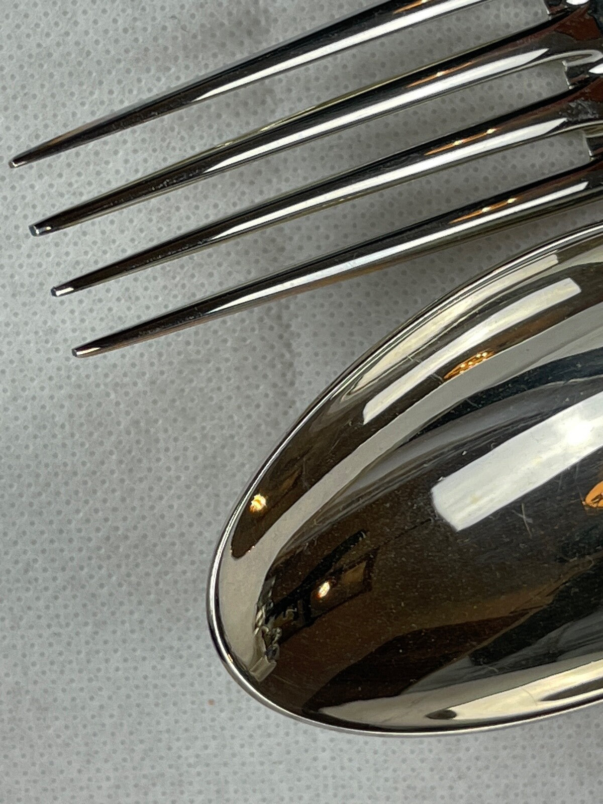 Christofle un couvert au filet - cuillère et fourchette Chinon