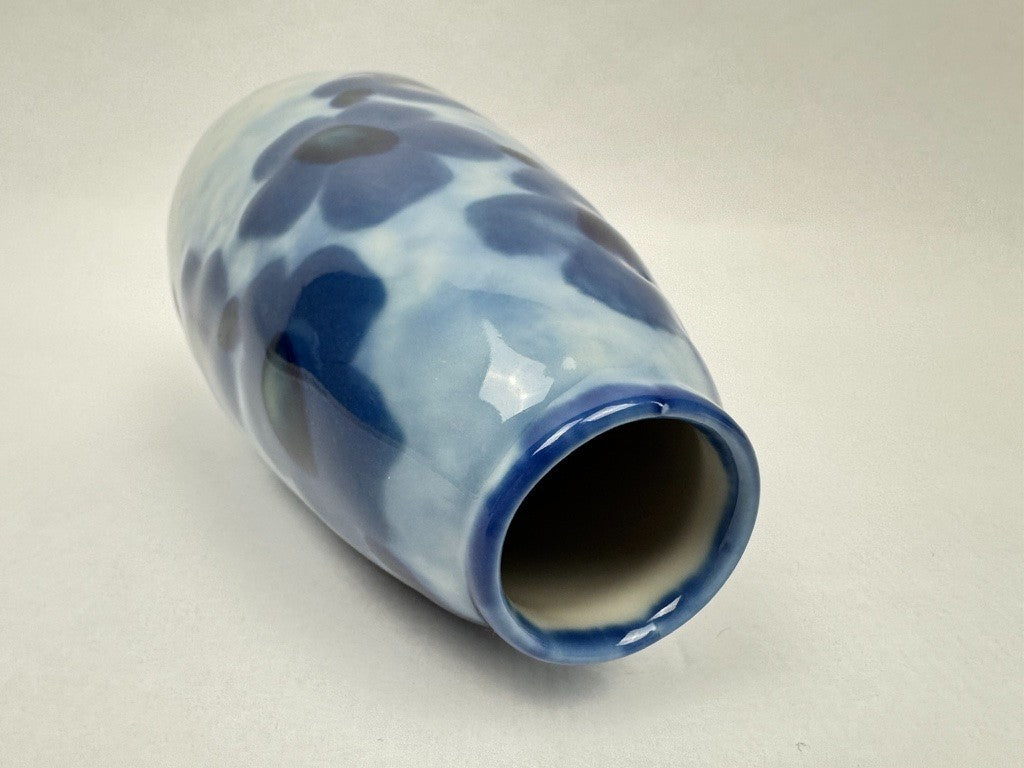Vase n°4 Tharaud - Années 1950/60 - Décor Flambé Bleu Rare