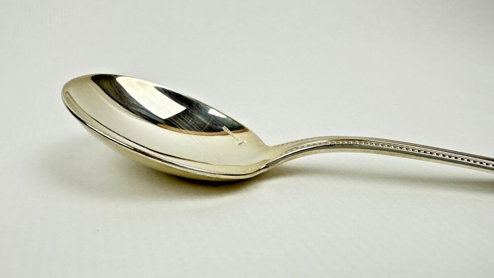 Cuillère à Consommé Christofle En Argent Massif, Sterling 925, Modèle Perles