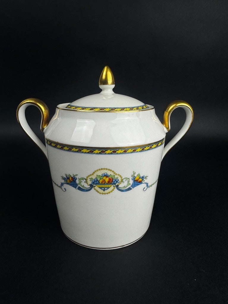 Service à thé en porcelaine Bernardaud Limoges décor Corne d’abondance
