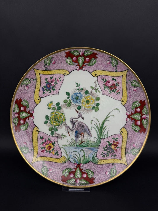 Plat en porcelaine de Limoges, Henri Creange
