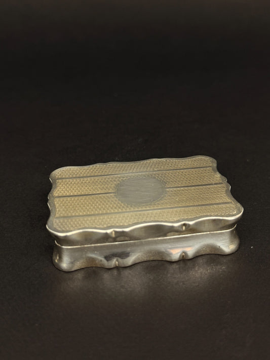 Tabatière en argent, Chester 1925