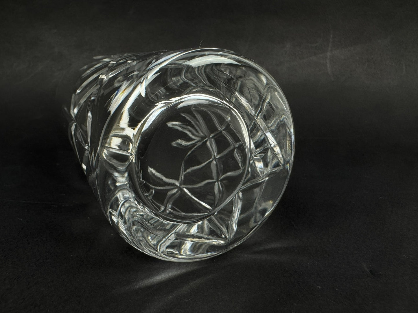 8 verres à orangeade – cristal d’Écosse taillé