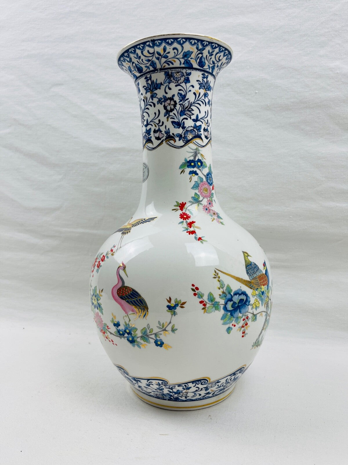 Grand vase en porcelaine italienne FG Francesco Guarino