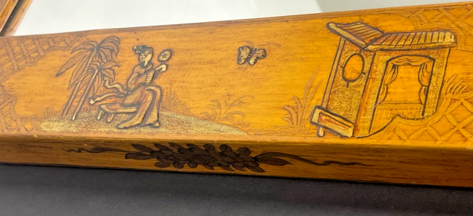 Miroir Asiatique En Bois Laqué N°2
