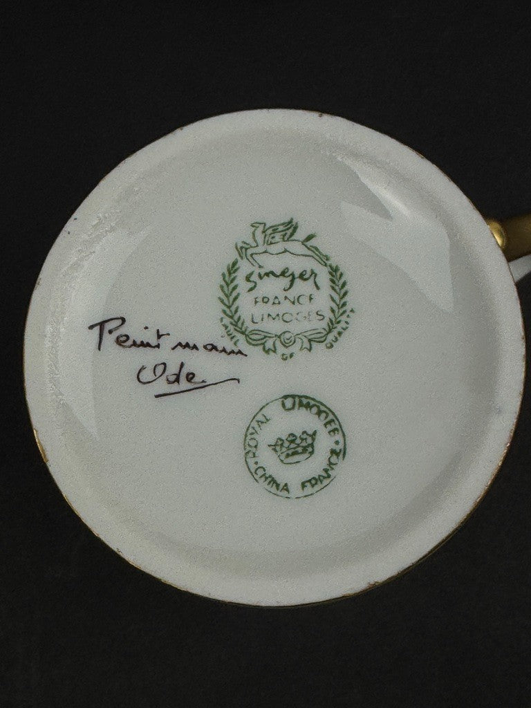 Grande tasse litron Singer Limoges