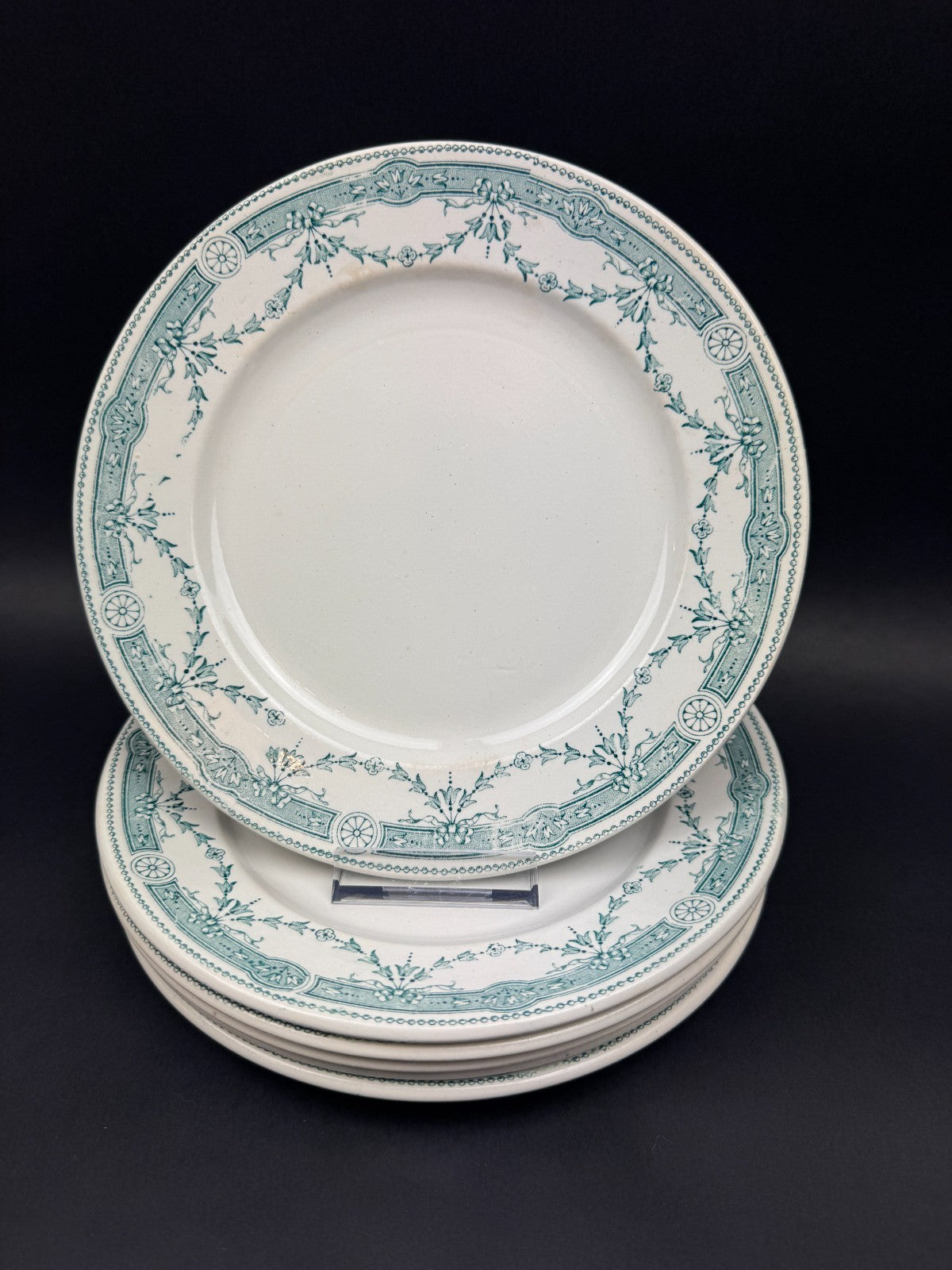 Lot de 6 Assiettes anciennes en faïence Moulin des Loups & Hamage – Provence