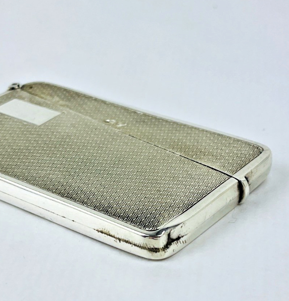 Etui Porte Cartes De Visites En Argent Anglais Birmingham 1928