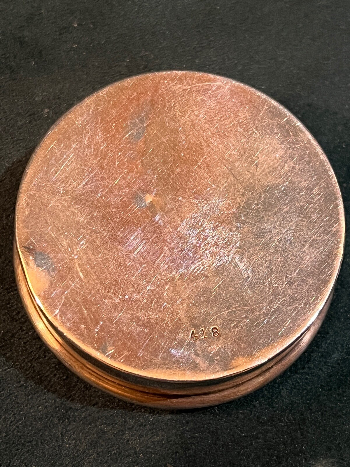 Boîte à pilules en argent massif anglais, Birmingham