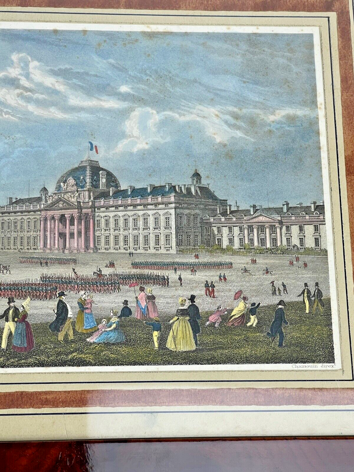 Suite De 2 Vues De Paris d'Ap. Jb Chamoin, Colonne De Juillet & Champs De Mars