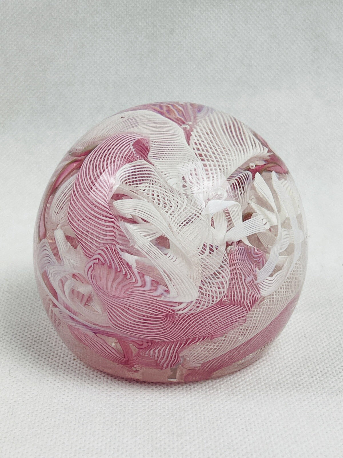 Presse papier - sulfure, Latticino - n° 44