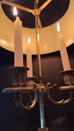 Lampe bouillotte en bronze XIXème