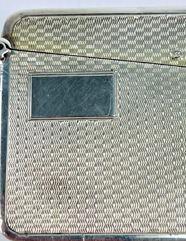 Etui Porte Cartes De Visites En Argent Anglais Birmingham 1928