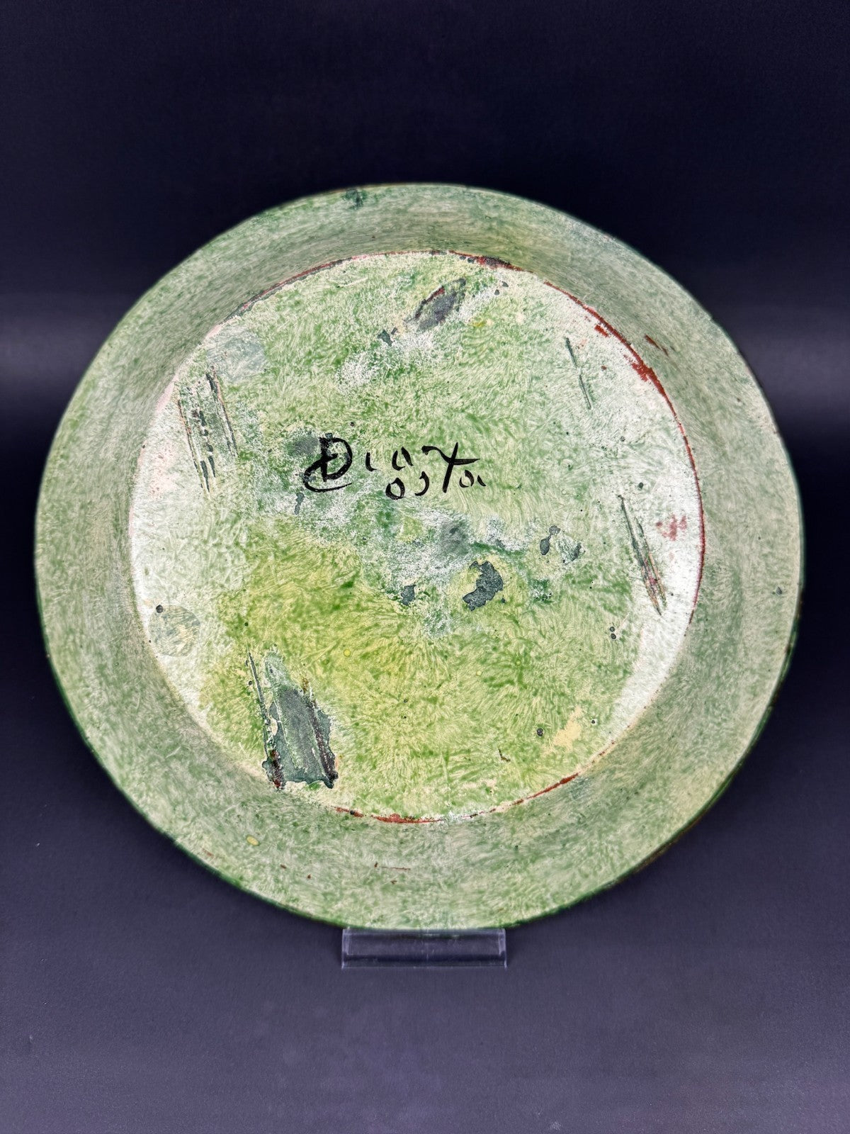 Service de table signé Costa Diaz – faïence catalane à décor d’oiseaux – 1950