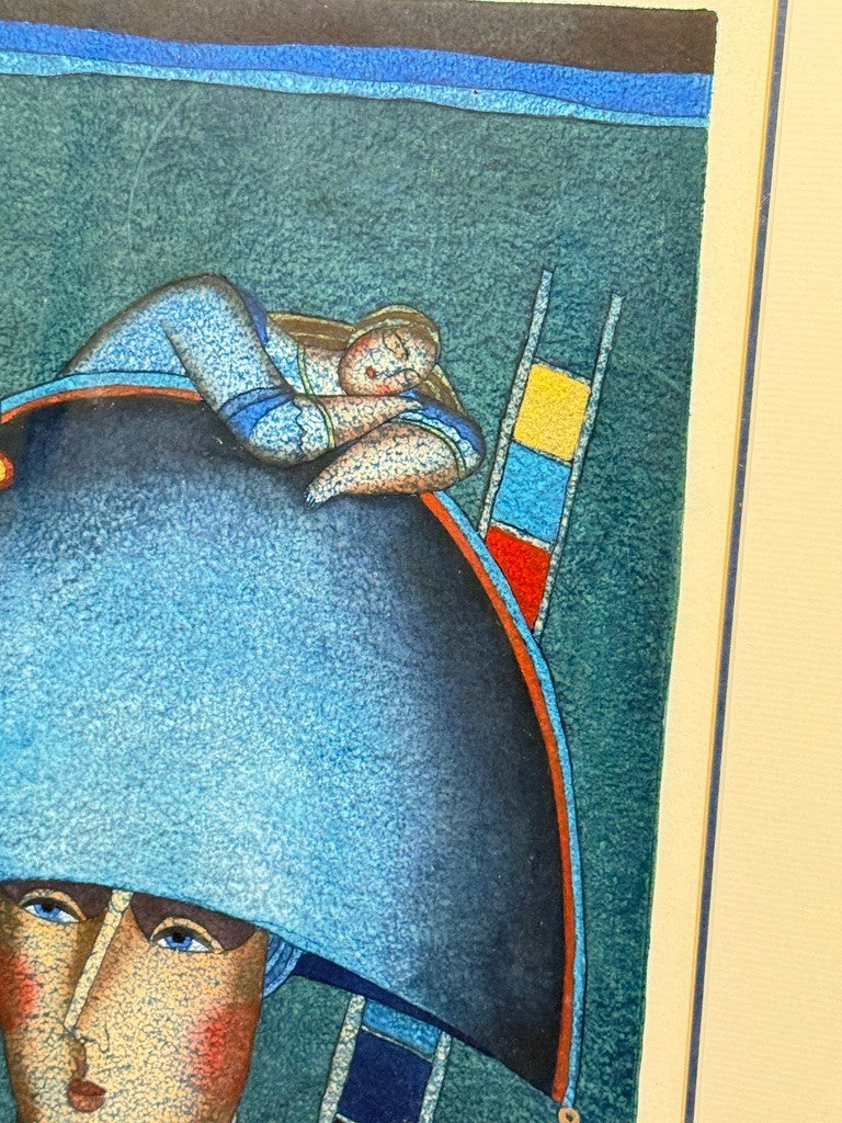 Lithographie Alexander Ivanov 1950-1996 Bonne nuit