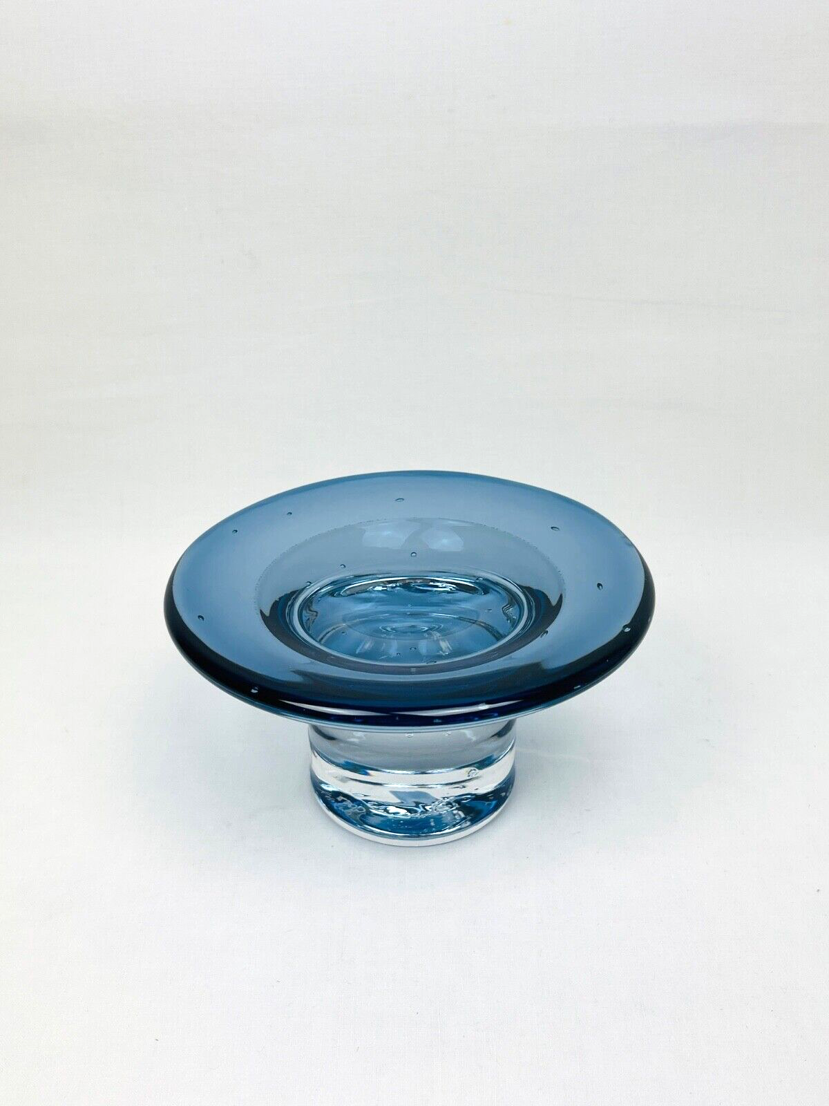 Coupe sur pied en verre bullé Regina Kaufmann pour Glas Hagen Hütte