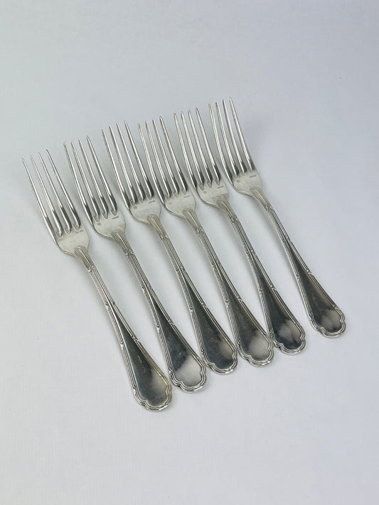 Suite de 6 fourchettes Ercuis modèle Trianon