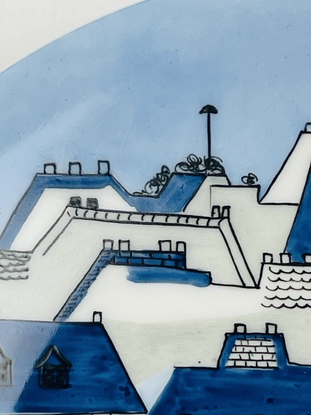 Assiette en porcelaine d'après Catherine de Boysson pour Primavera n°2