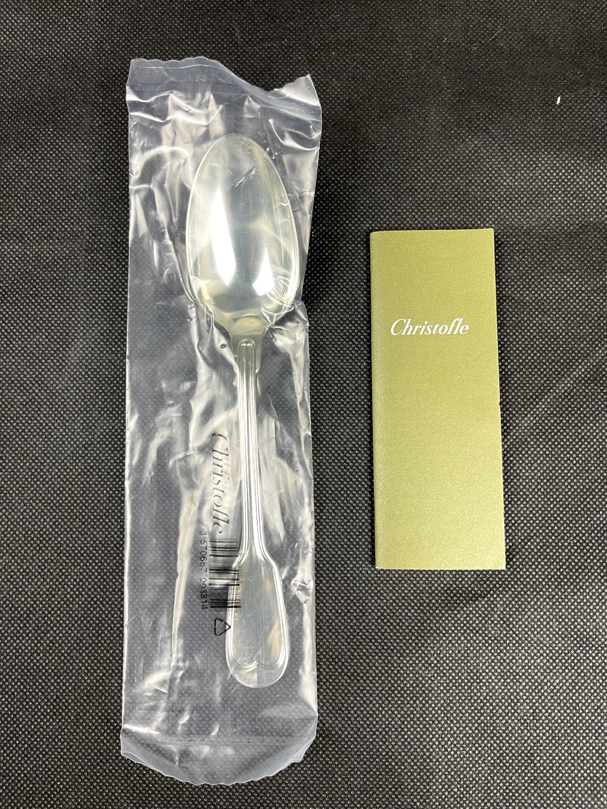Cuillère à entremet, à dessert, 17 cm, Christofle modèle Filet,  neuve