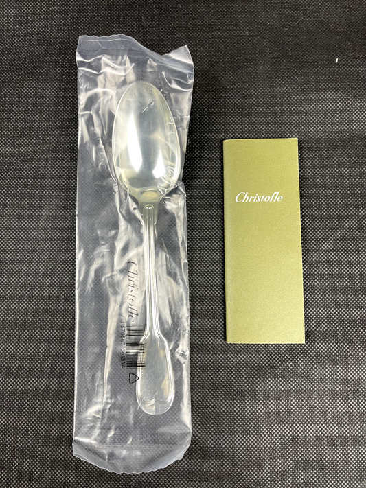 Cuillère à entremet, à dessert, 17 cm, Christofle modèle Filet,  neuve