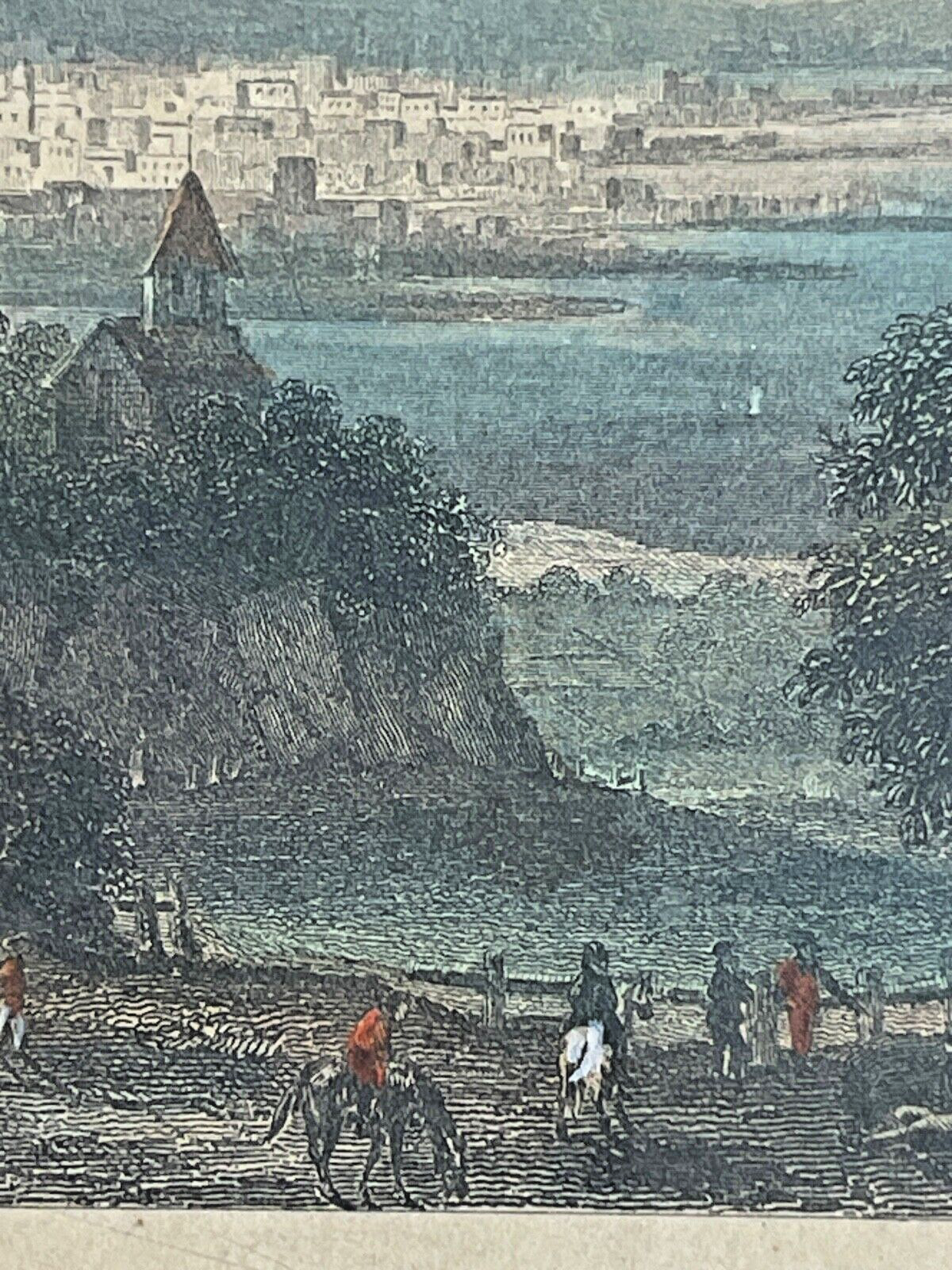 Gravure Du Port De Cherbourg Par Skelton Fils Et Aubert Fils