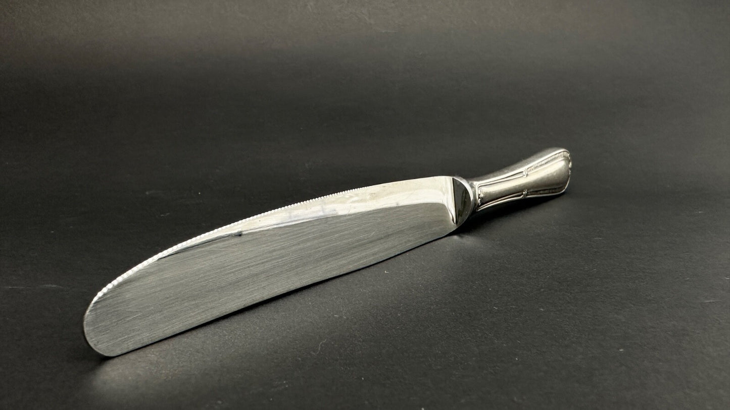 Coffret De 24 Couteaux En Métal Argenté, style Empire Restauration