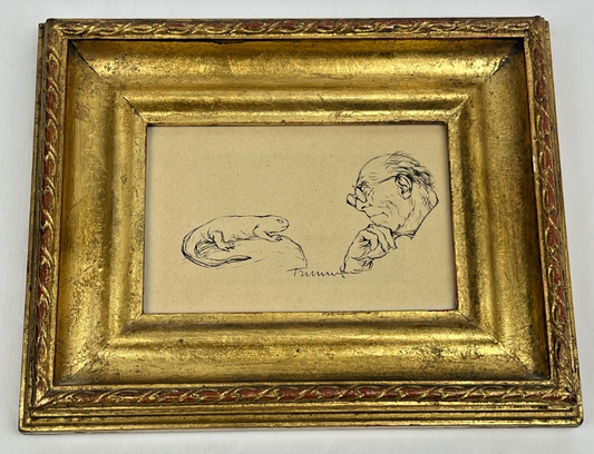 Dessin, Encre, Homme à La Salamandre