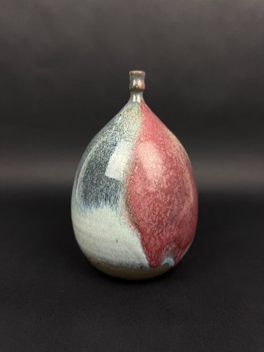Vase en grès clair de lune, atelier Feu Follet, Penne (Lot-et-Garonne), XXe