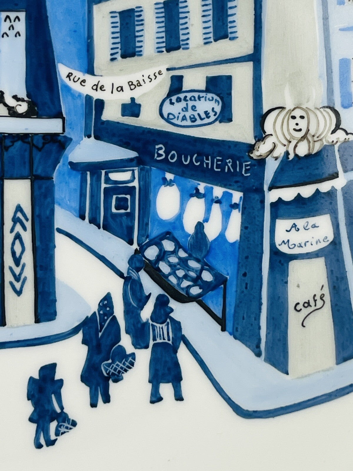 Assiette en porcelaine d'après Catherine de Boysson pour Primavera n°1