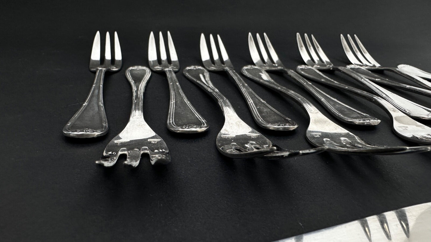 Service à Gâteaux, Fourchettes Et Pelle, Modèle Rubans Croisés